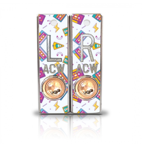 Aluminum Position Indicator X Ray Markers- Cassettes Graphic Pattern
